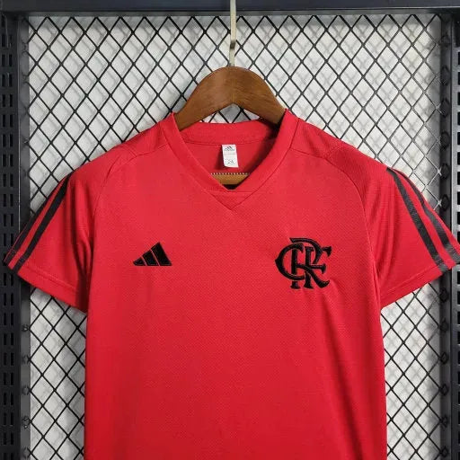 "Camisa Flamengo Treino 23/24 - Torcedor Infantil Vermelha - Netmantos"