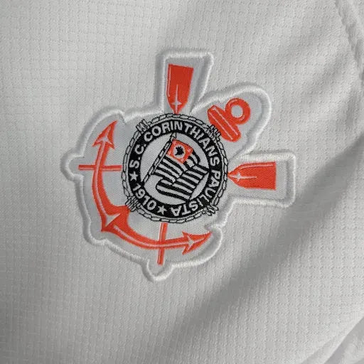 "Camisa Timão Home 23/24 - Torcedor Infantil Branca - Netmantos"