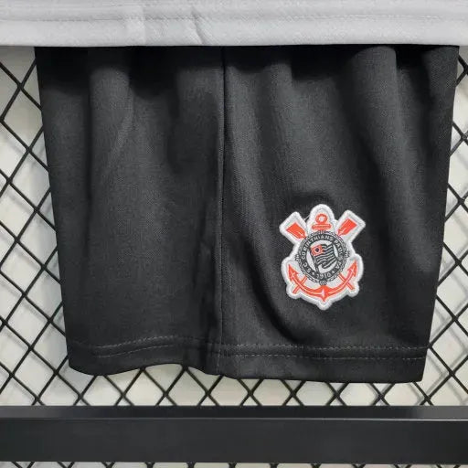 "Camisa Timão Home 23/24 - Torcedor Infantil Branca - Netmantos"