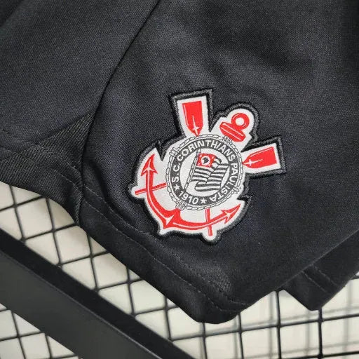 "Camisa Timão Away 23/24 - Torcedor Infantil Preta - Netmantos"