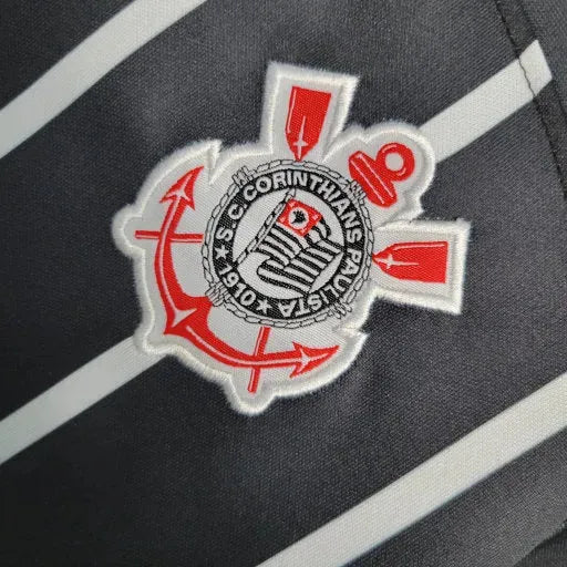 "Camisa Timão Away 23/24 - Torcedor Infantil Preta - Netmantos"
