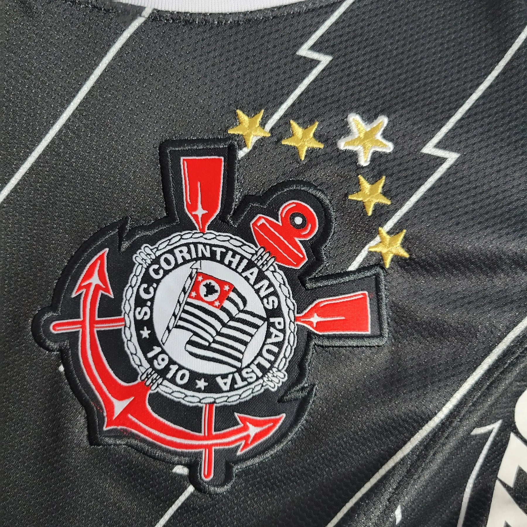 "Camisa Timão Retrô Away 11/12 - Torcedor Masculina Preta - Netmantos"