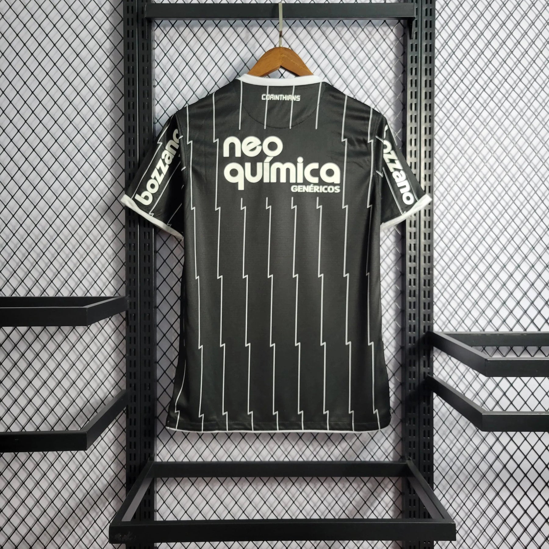 "Camisa Timão Retrô Away 11/12 - Torcedor Masculina Preta - Netmantos"