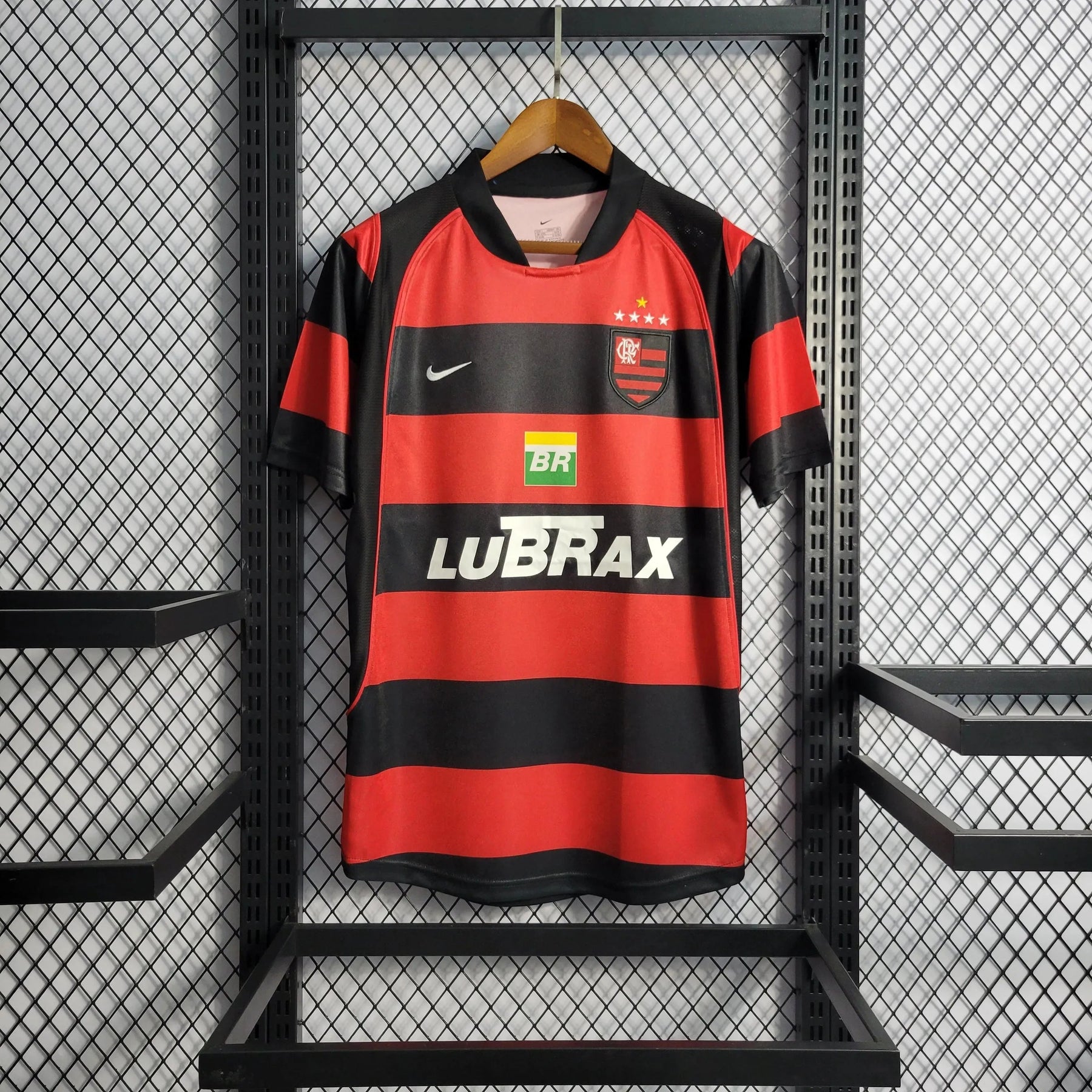 "Camisa Flamengo Retrô Home 2003/04 - Torcedor Masculina LUBRAX - Netmantos"