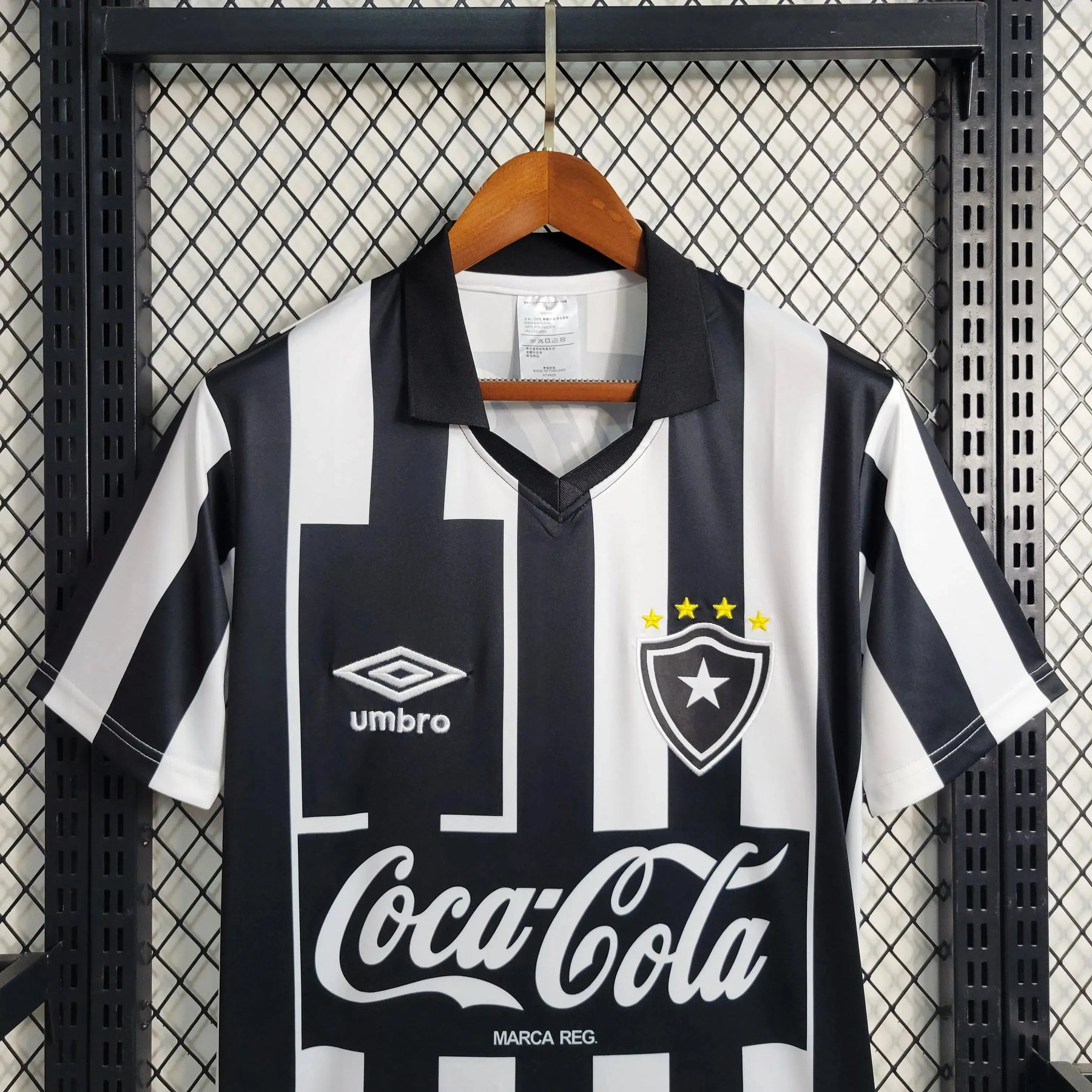 "Camisa Bota Fogo Retrô 1997 - Torcedor Masculina Coca Cola - Netmantos"
