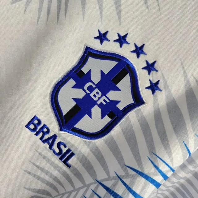 "Camisa Brasil Edição Especial 22/23 - Torcedor Masculina Branca e Azul - Netmantos"