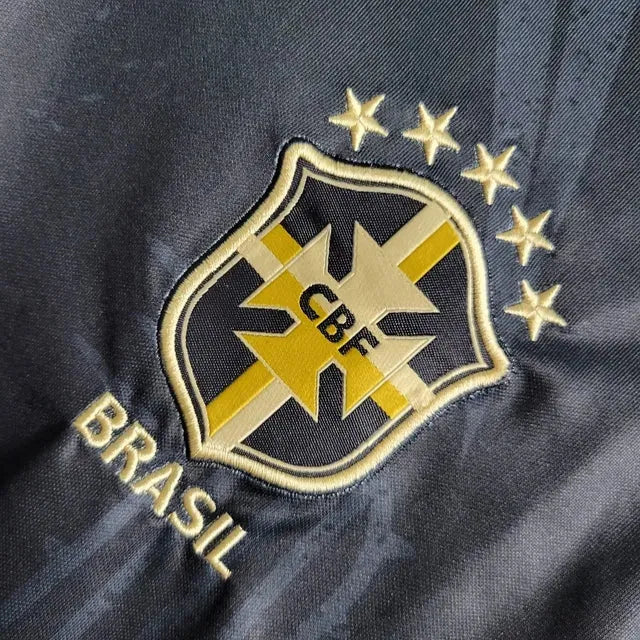 "Camisa Brasil 22/23 - Torcedor Masculina Preta - Netmantos"