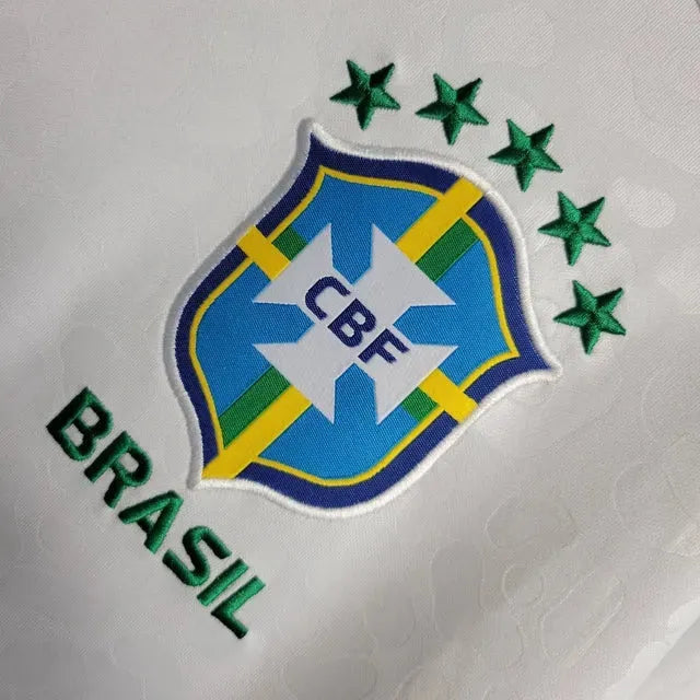 "Camisa Brasil Leopard 22/23 - Torcedor Masculina Branca - Netmantos"