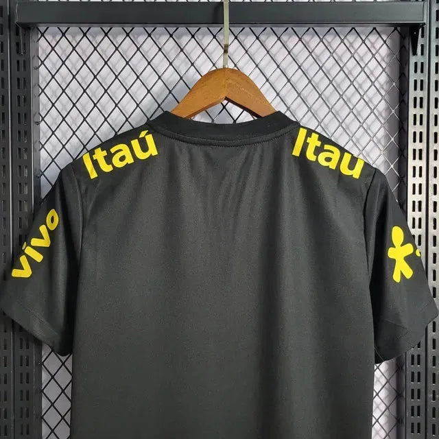 "Camisa Brasil Polo - Torcedor Masculina Preta - Netmantos"