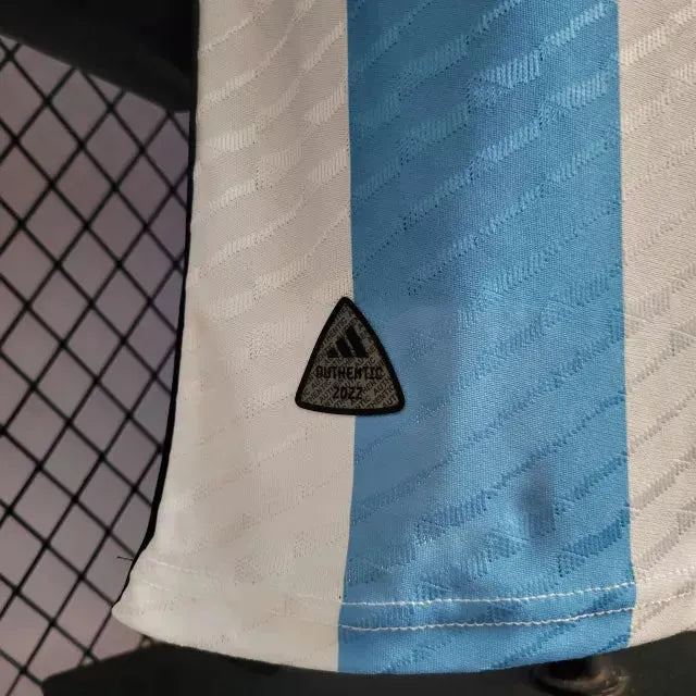 "Camisa Argentina 3 Estrelas Home 22/23 - Jogador Masculina - Netmantos"
