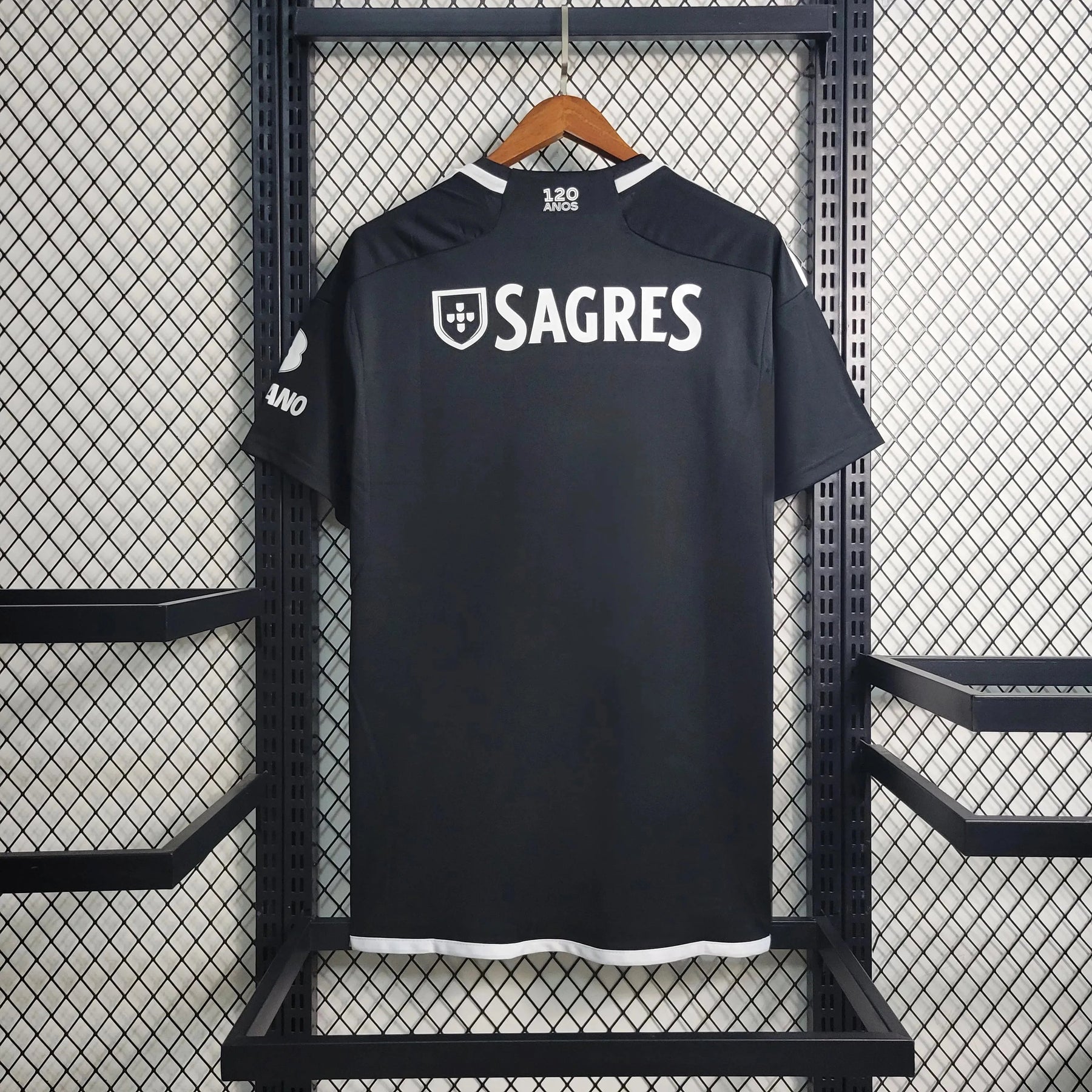 "Camisa Benfica II 23/24 - Torcedor Masculina Preta - Netmantos"