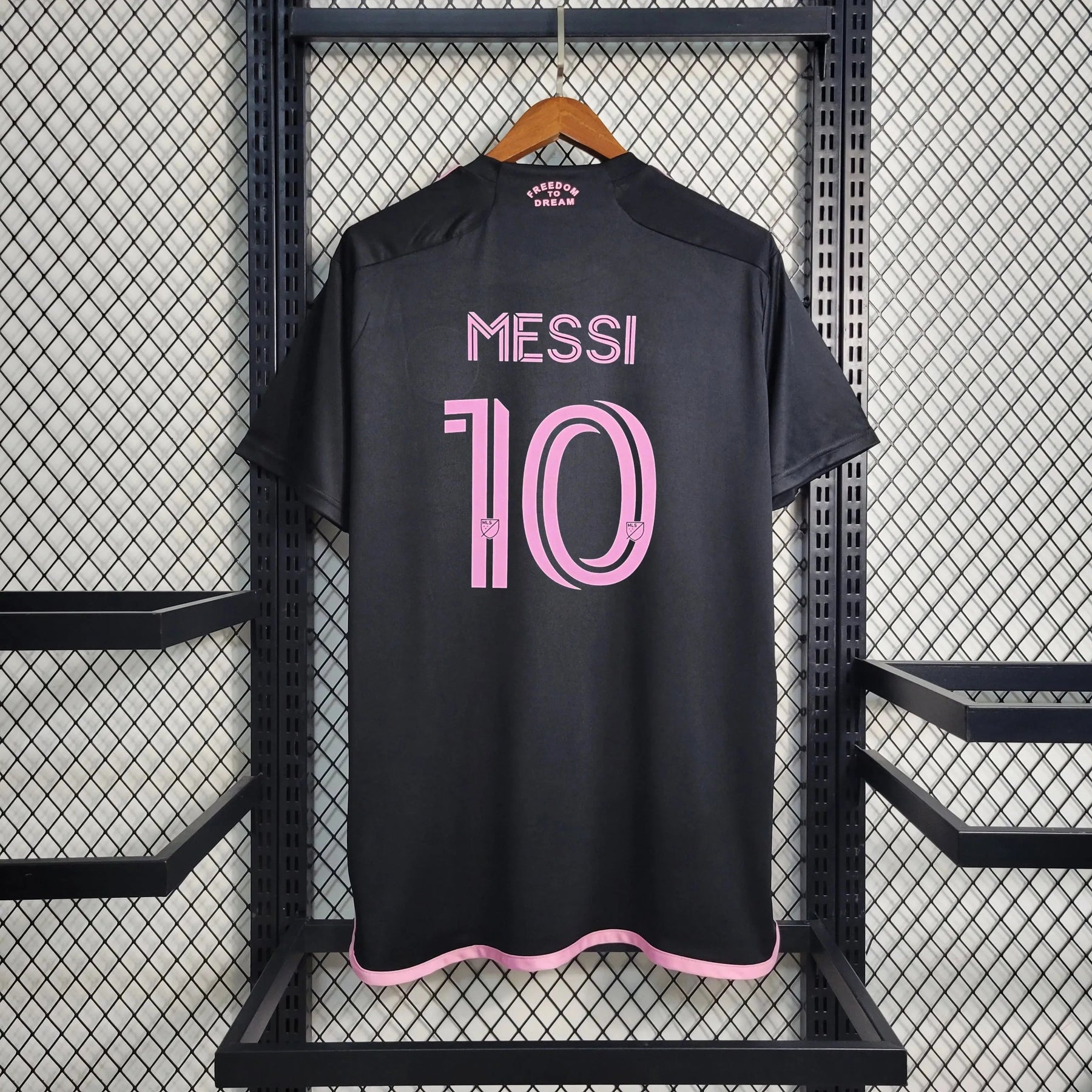 "Camisa Inter Miami Away 23/24 - Torcedor Masculina Preta - Netmantos"