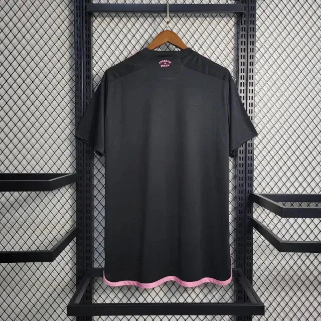 "Camisa Inter Miami Away 23/24 - Torcedor Masculina Preta - Netmantos"