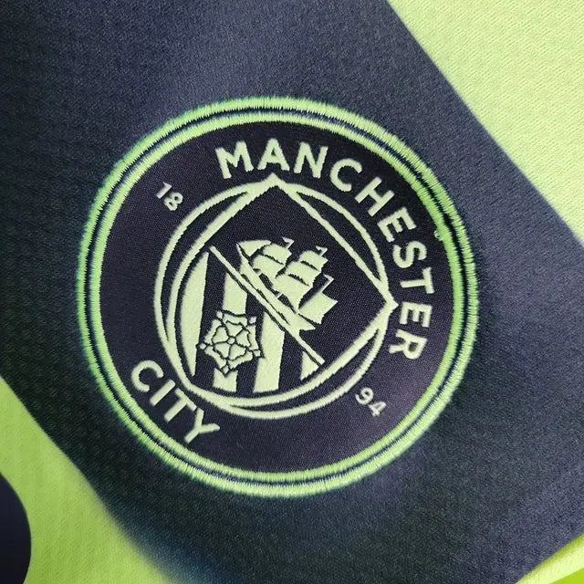 "Camisa Manchester City II Away 22/23 - Torcedor Masculina Verde - Netmantos"
