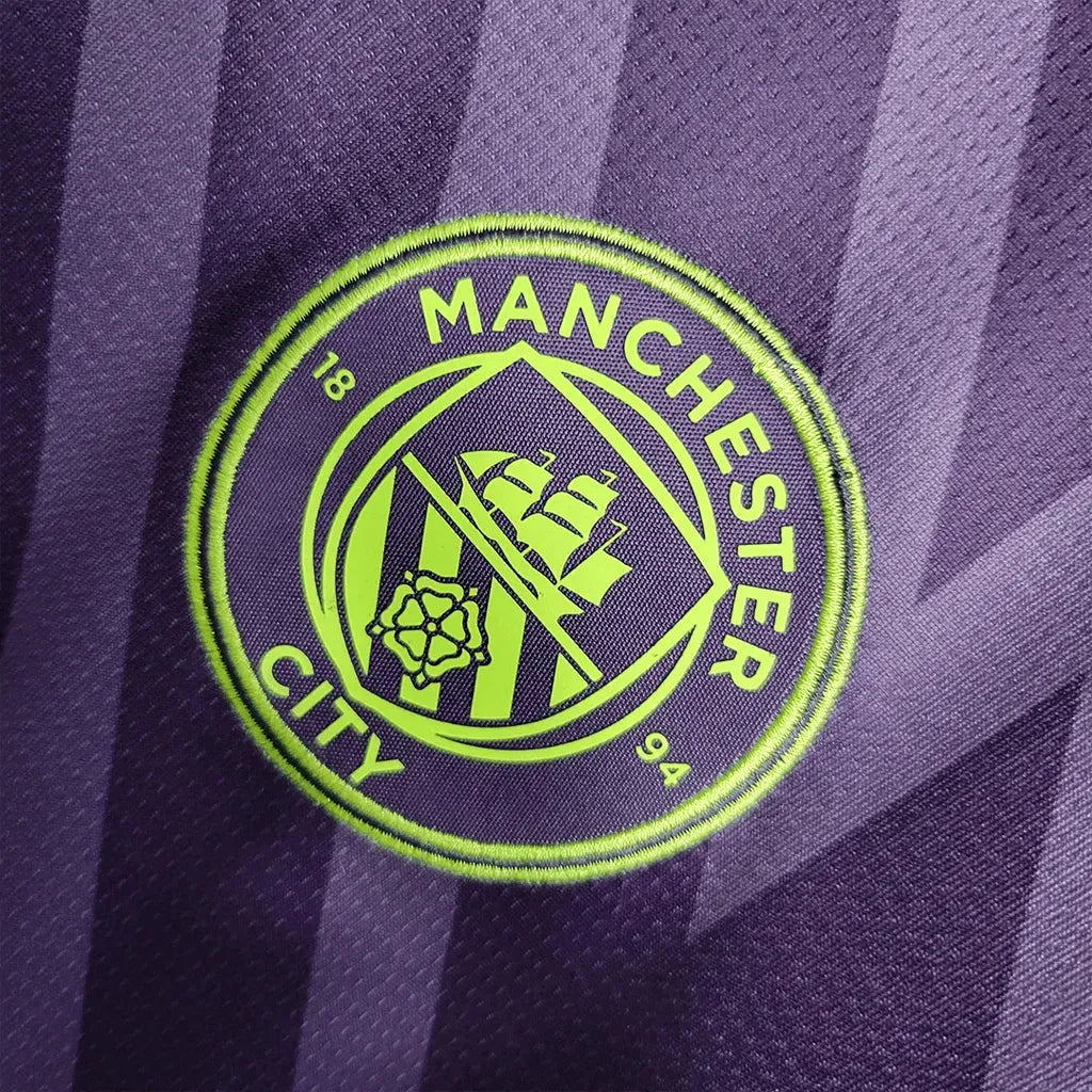 "Camisa Manchester City Goleiro 23/24 - Torcedor Masculina Roxa - Netmantos"
