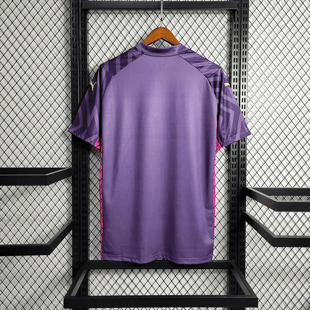 "Camisa Manchester City Goleiro 23/24 - Torcedor Masculina Roxa - Netmantos"