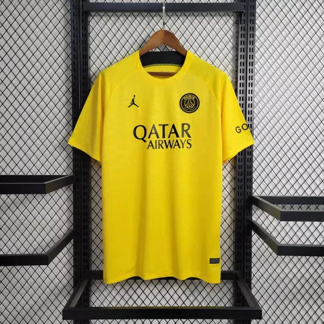 "Camisa PSG Treino 23/24 - Torcedor Masculina Amarela - Netmantos"
