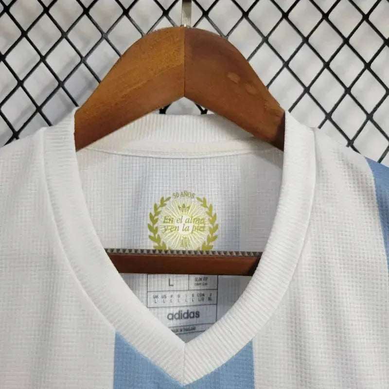 "Camisa Argentina 50 Anos Edição Comemorativa 24/25 - Torcedor Masculina Azul - Netmantos"