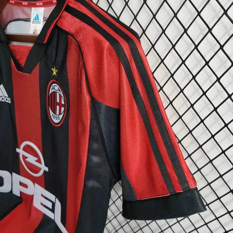 Camisa AC Milan Home Retrô 1998/99 - Torcedor Masculina - Netmantos