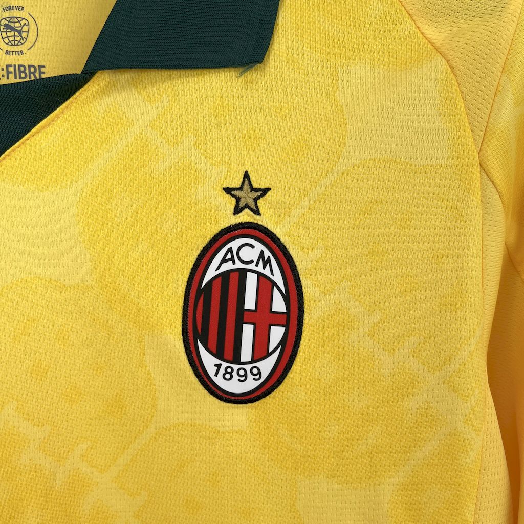 Camisa AC Milan Third Away 25/26 - Torcedor Masculina Amarela