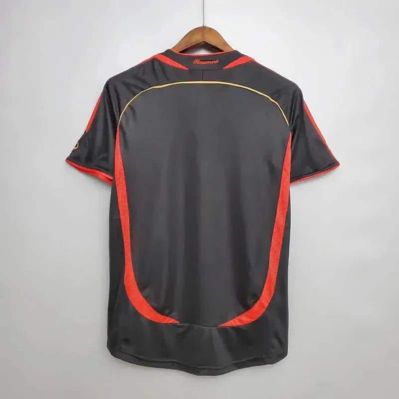 Camisa AC Milan Third Away Retrô 2006 - Torcedor Masculina Preta - Netmantos