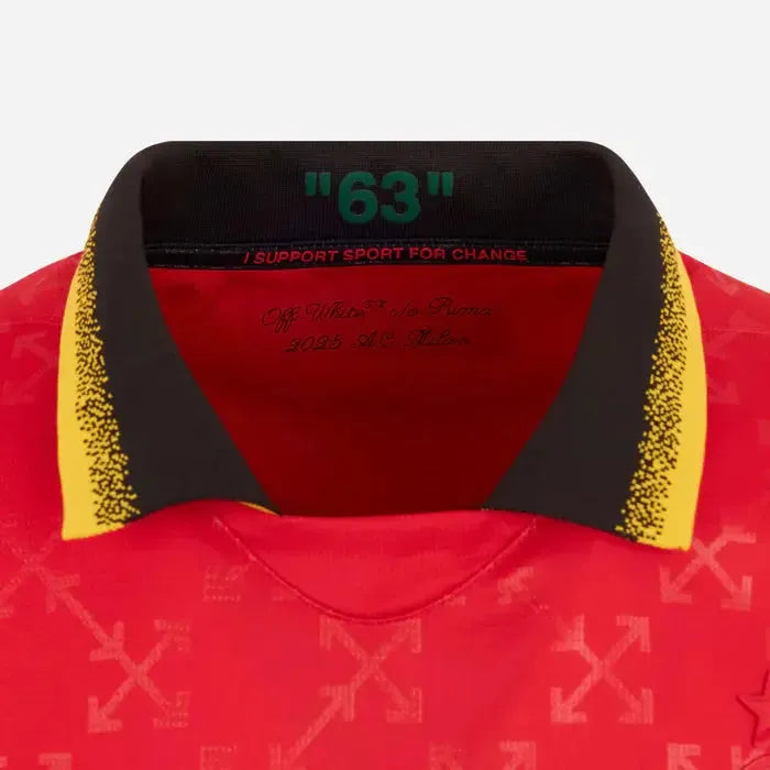 Camisa AC Milan x Off-White™ Fourth 25/26 - Torcedor Masculina Vermelha - Netmantos