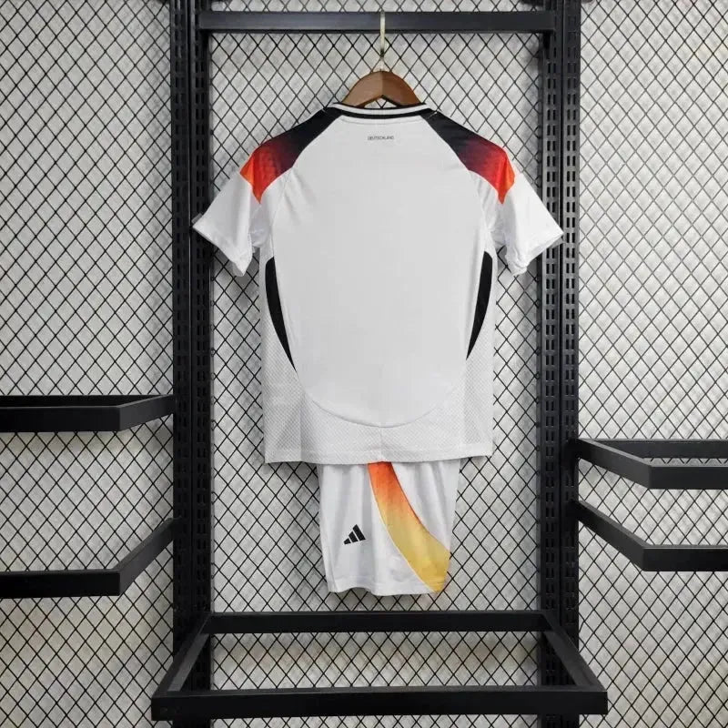 Camisa Alemanha Home 24/25 - Torcedor Infantil Branca e Laranja - Netmantos