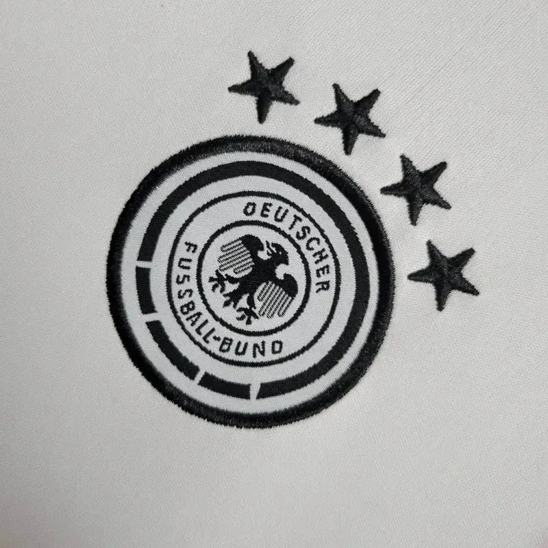 Camisa Alemanha Home 24/25 - Torcedor Infantil Branca e Laranja - Netmantos