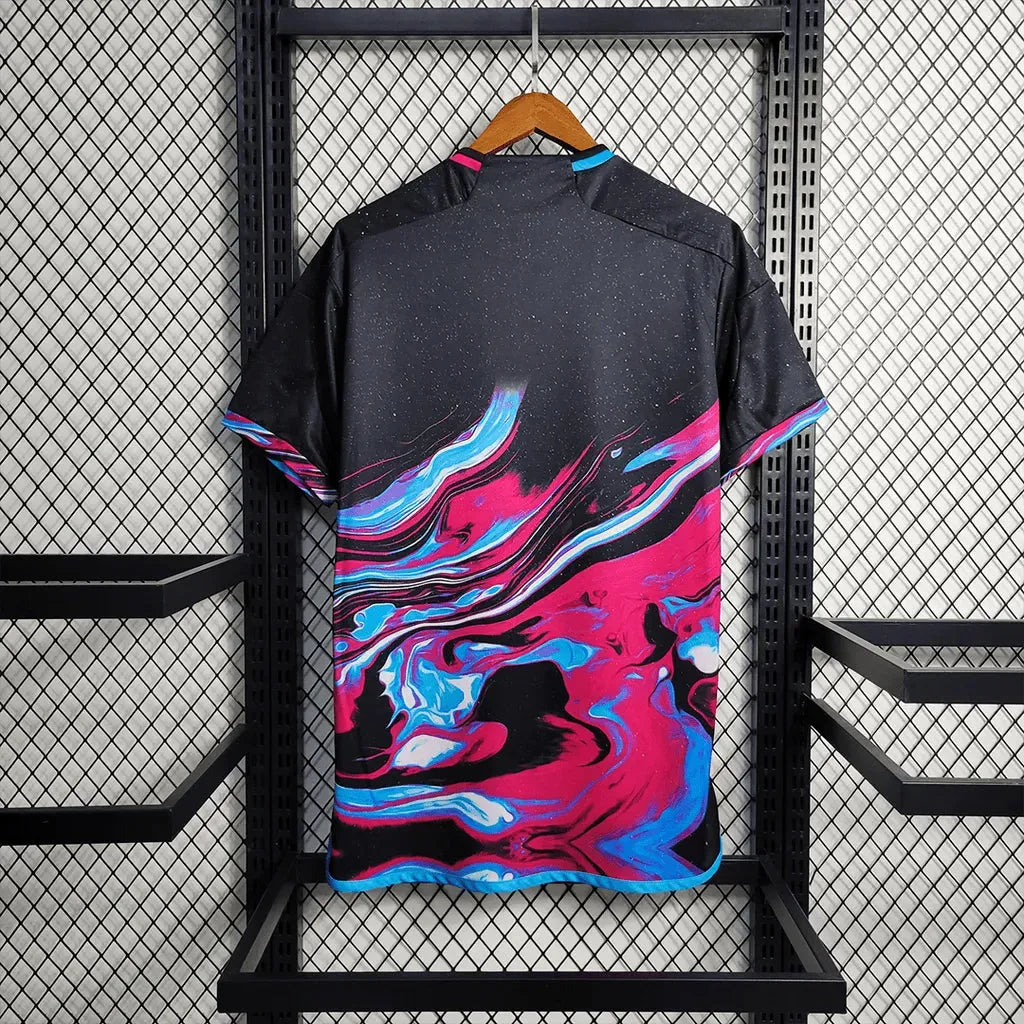Camisa Argentina Edição Comemorativa 23/24 - Torcedor Masculina Preta e Roxa - Netmantos