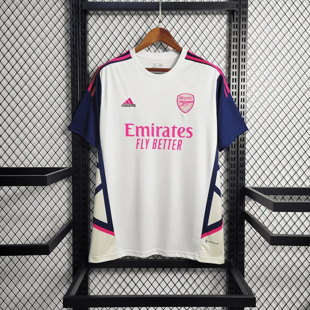 Camisa Arsenal Treino 23/24 - Torcedor Masculina Branca - Netmantos