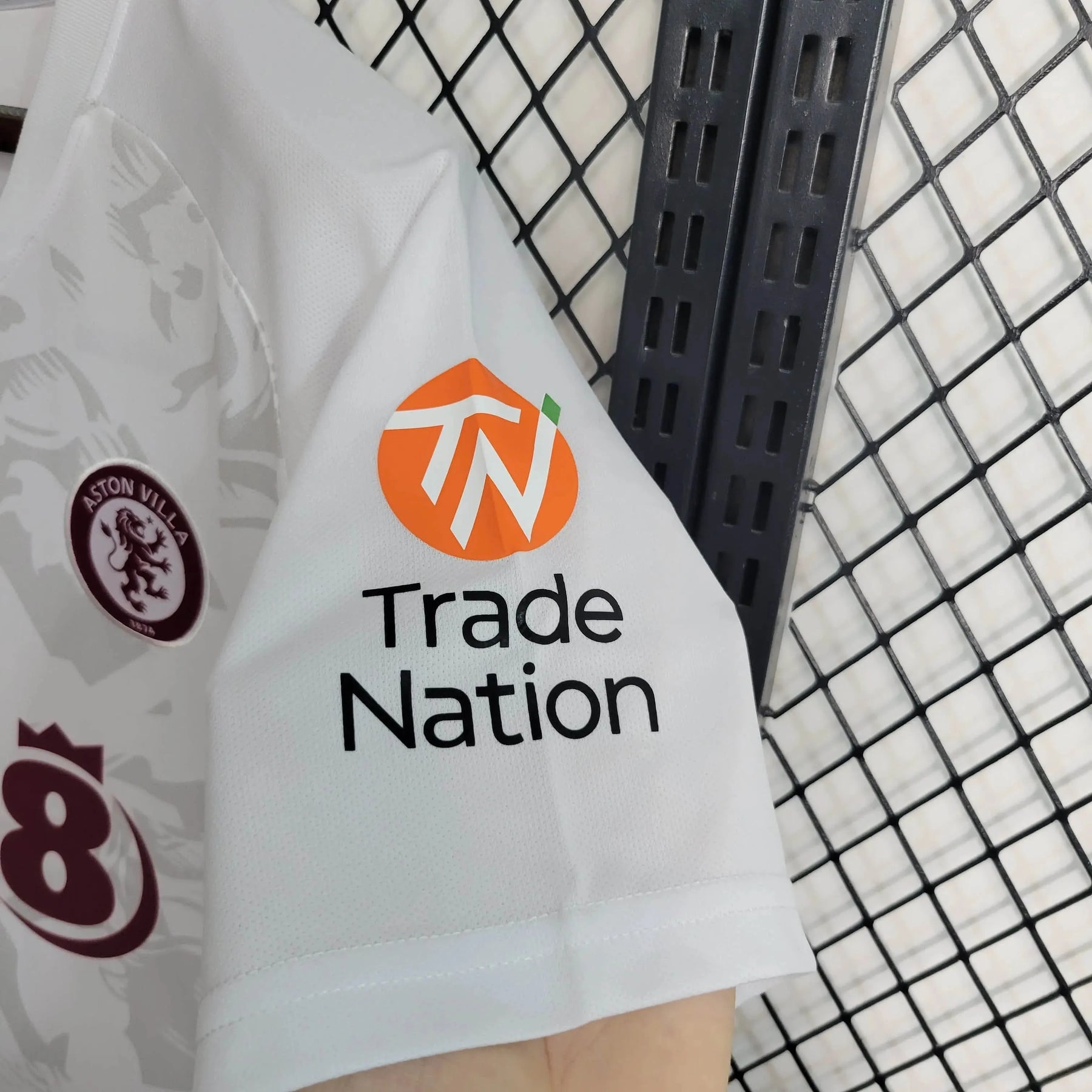 Camisa Aston Away 23/24 - Torcedor Masculina Branca - Netmantos