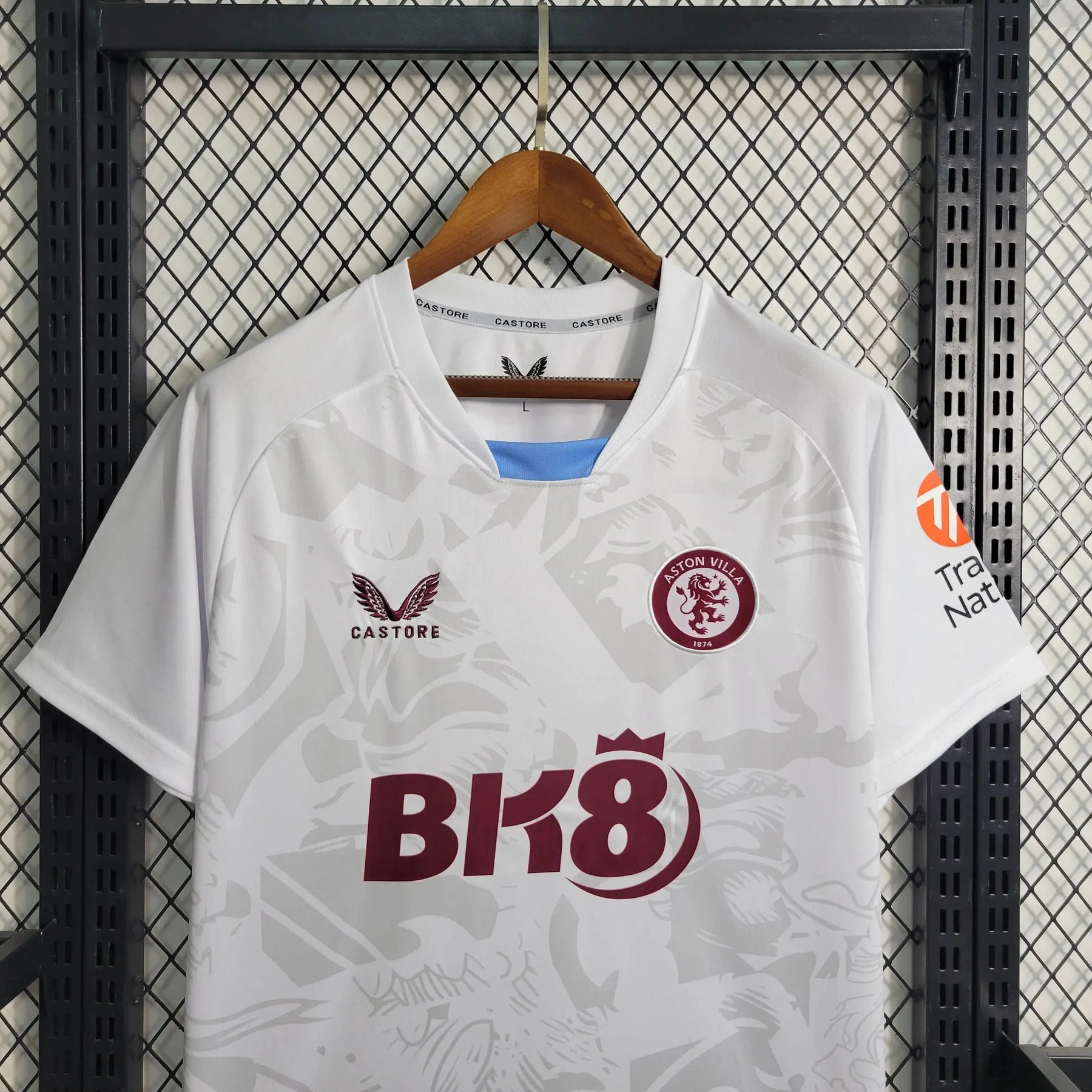 Camisa Aston Away 23/24 - Torcedor Masculina Branca - Netmantos