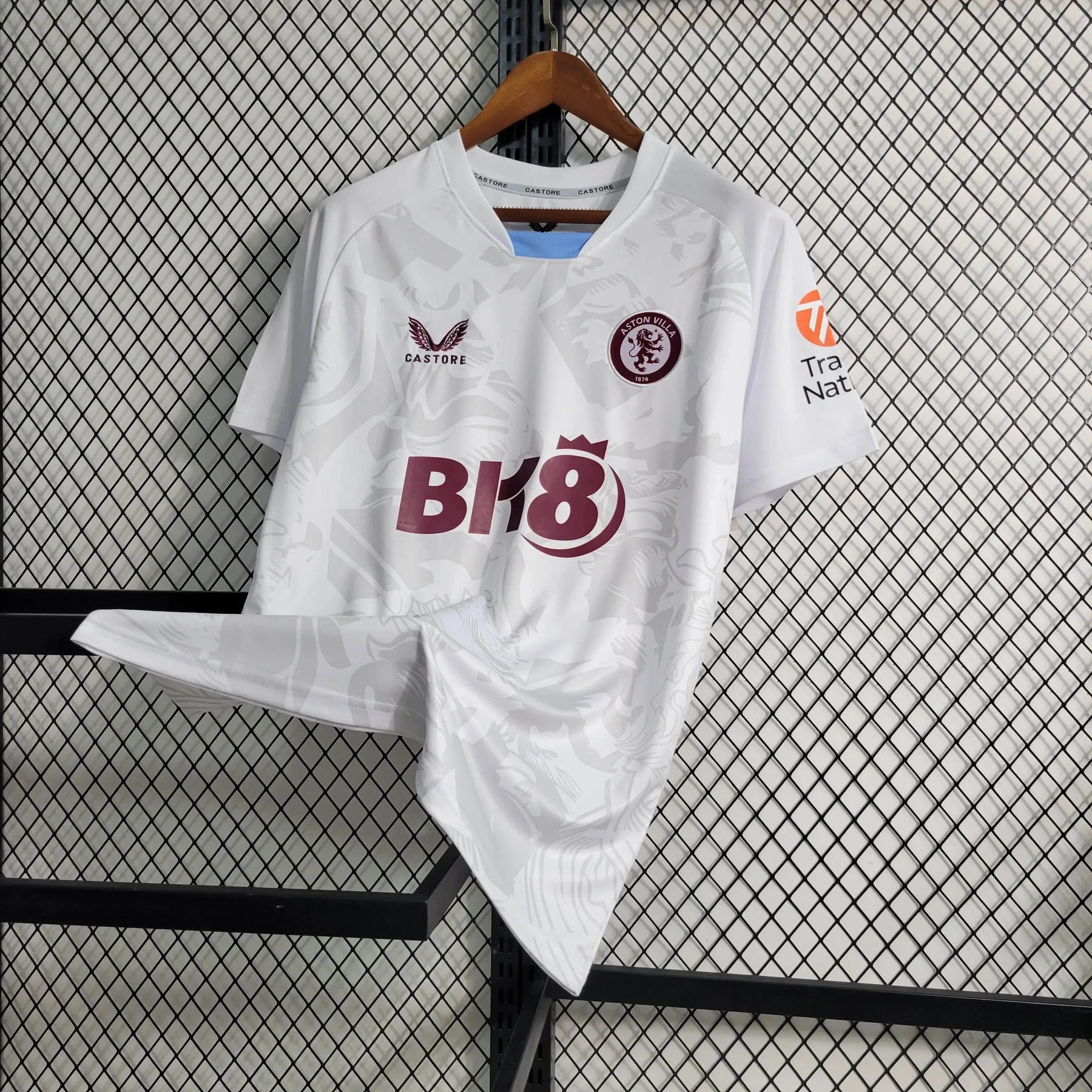 Camisa Aston Away 23/24 - Torcedor Masculina Branca - Netmantos