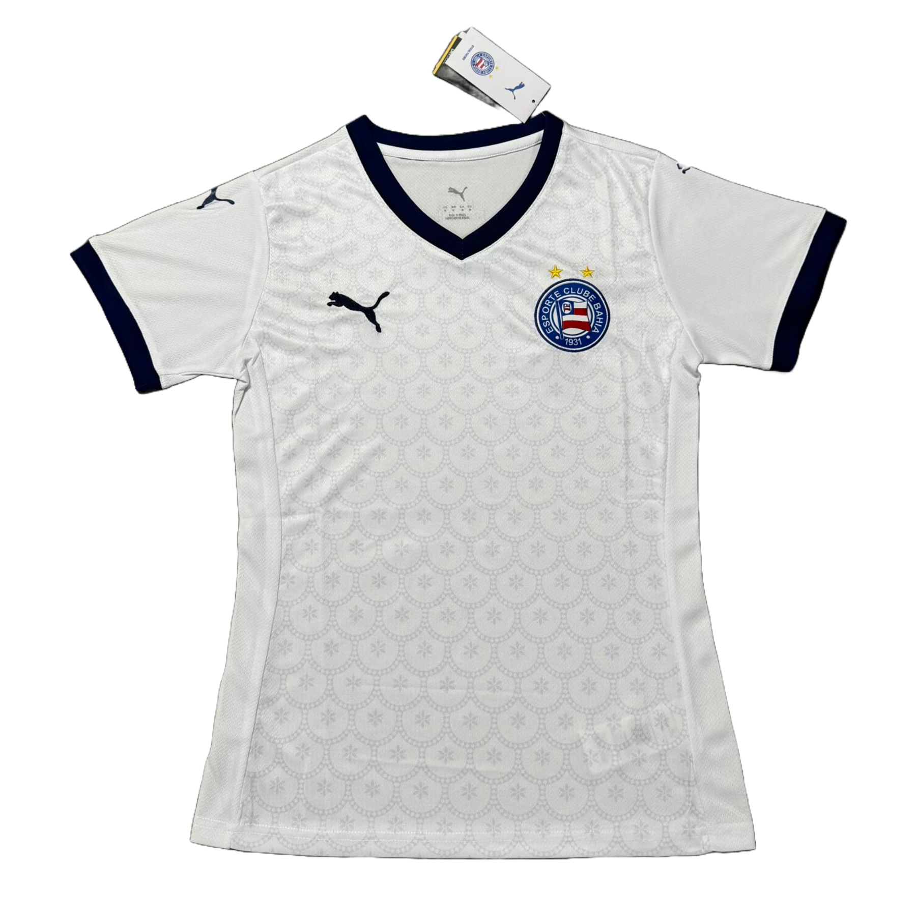 Camisa Bahia Home 25/26 - Torcedor Feminina Branca