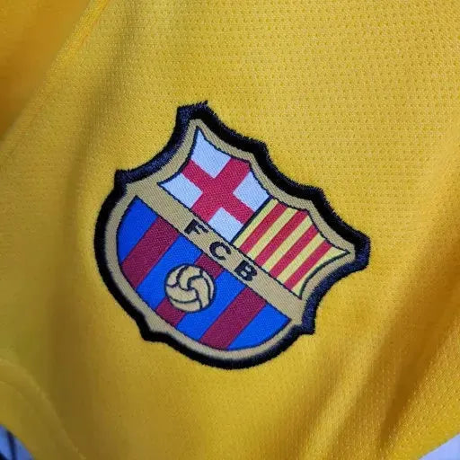 Camisa Barcelona Away IV 23/24 - Torcedor Infantil Amarela - Netmantos