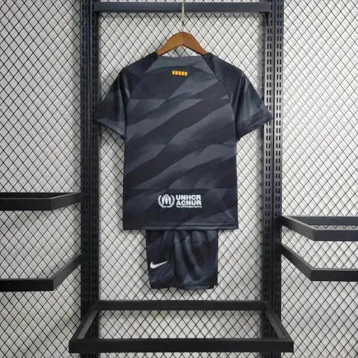 Camisa Barcelona Goleiro 23/24 - Torcedor Infantil Preta - Netmantos