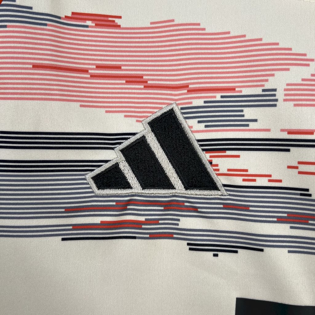 Camisa Bayern Munchen Away 25/26 - Torcedor Masculina Branca e Laranja