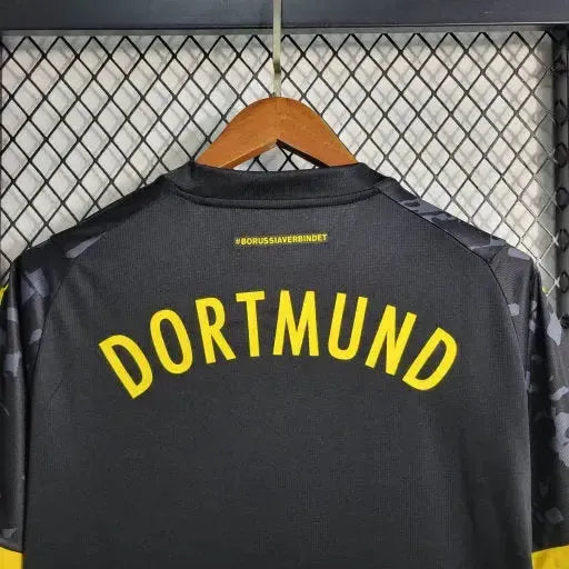 Camisa Borussia Dortmund Away 23/24 - Torcedor Masculina Preta - Netmantos
