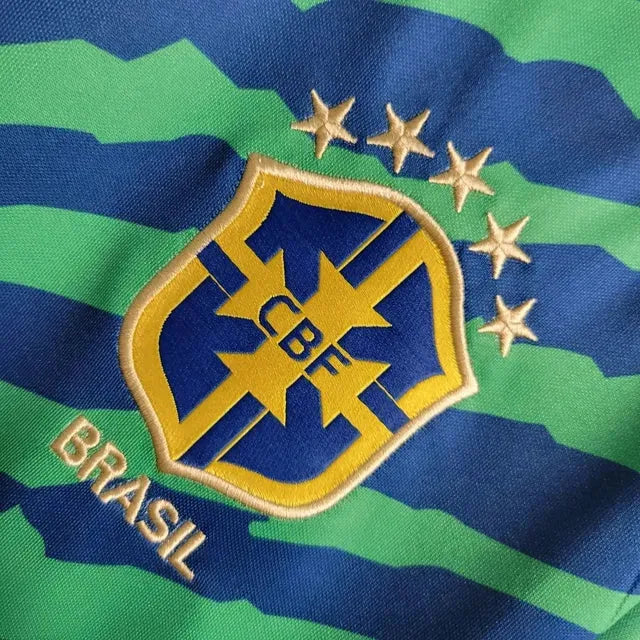 Camisa Brasil Edição Especial 22/23 - Torcedor Masculina Verde e Azul - Netmantos