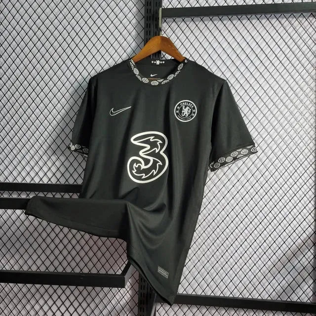 Camisa Chelsea Concept 22/23 - Torcedor Masculina Preta - Netmantos