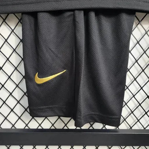 Camisa Timão Treino 23/24 - Torcedor Infantil Preta - Netmantos
