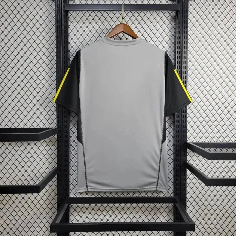 Camisa Flamengo Treino 24/25 - Torcedor Masculina Cinza, Amarela e Preta - Netmantos