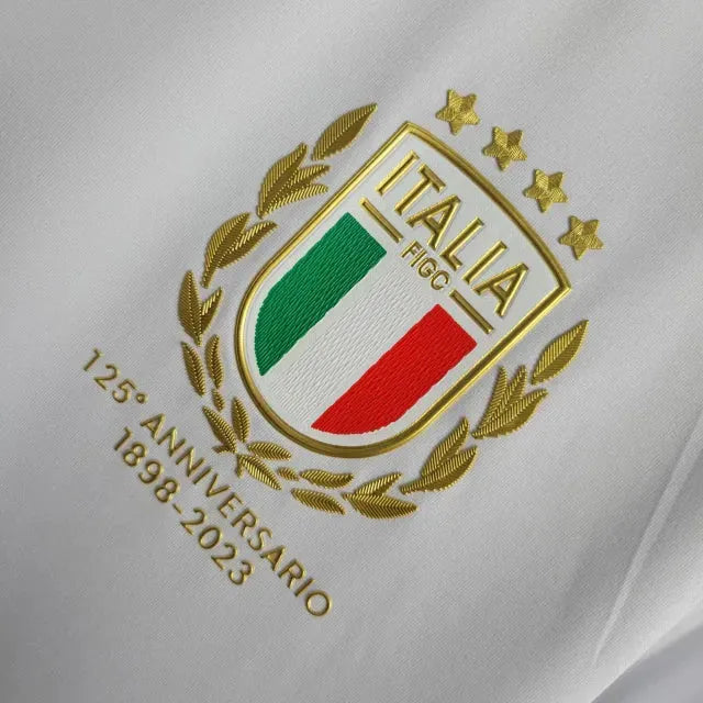Camisa Itália Edição Comemorativa 23/24 - Torcedor Masculina Branca e Dourada - Netmantos