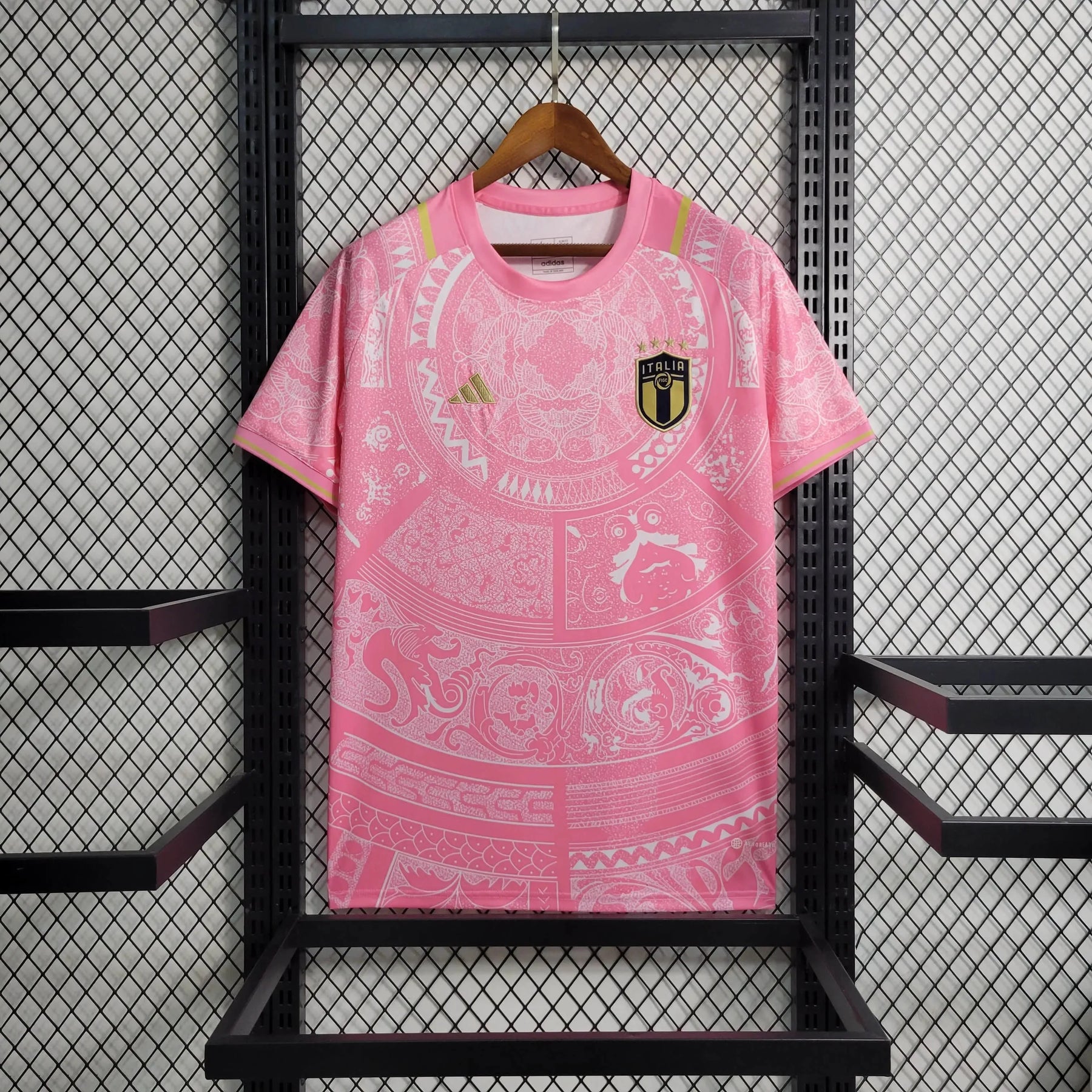 Camisa Itália Edição Especial 23/24 - Torcedor Masculina Rosa - Netmantos