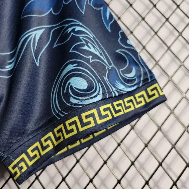 Camisa Itália x Versace 23/24- Torcedor Masculina Azul - Netmantos