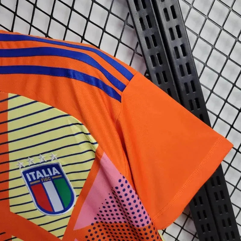 Camisa Itália Goleiro 24/25 - Torcedor Masculina Laranja - Netmantos