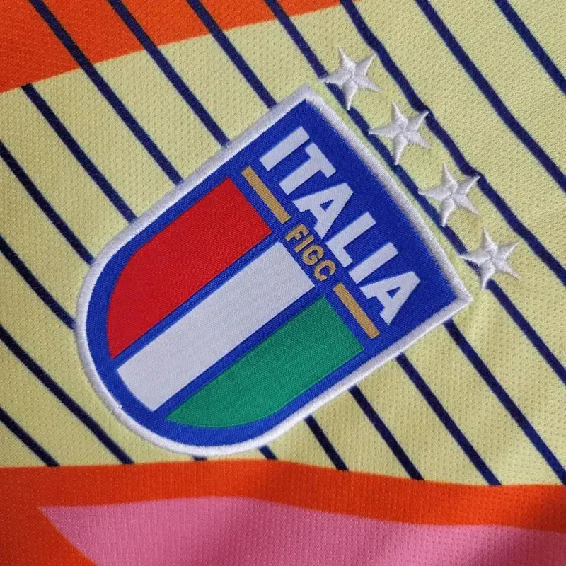 Camisa Itália Goleiro 24/25 - Torcedor Masculina Laranja - Netmantos