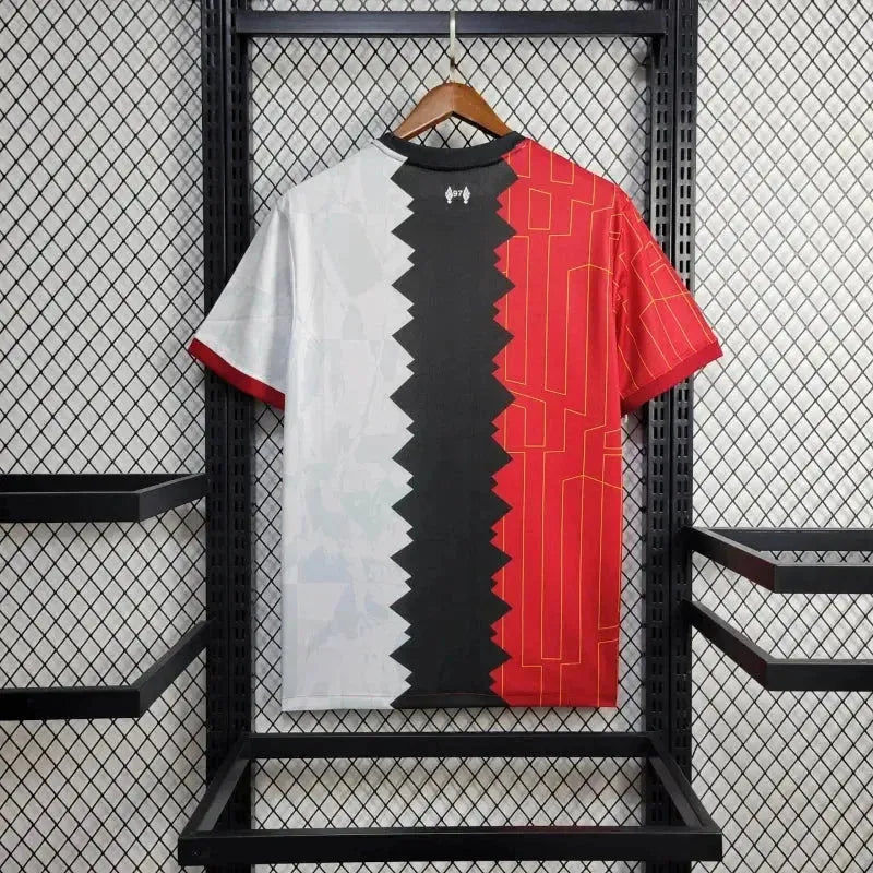 Camisa Liverpool Edição Especial 24/25 - Torcedor Masculina Vermelha, Preta e Branca - Netmantos