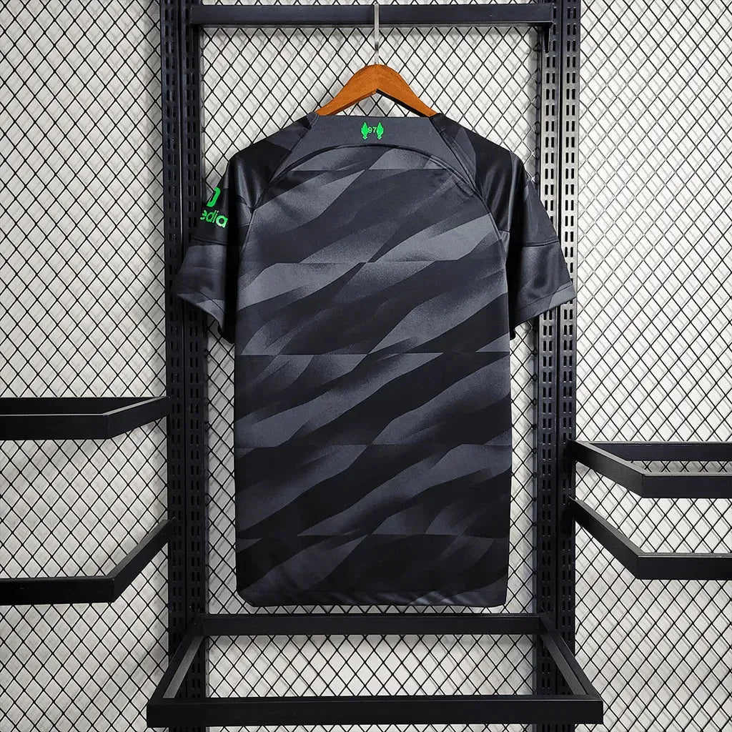 Camisa Liverpool Goleiro 23/24 - Torcedor Masculina Preta e Verde - Netmantos
