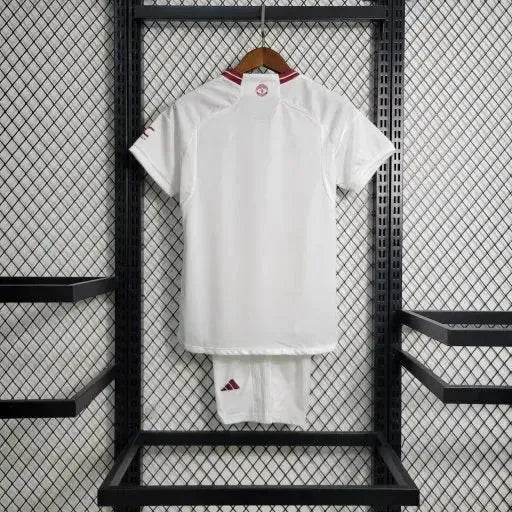 Camisa Manchester United Away 23/24 - Torcedor Infantil Branca - Netmantos